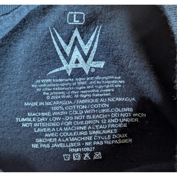 WWE The Rock Dwayne Johnson Black T-Shirt 2024 - Picture 3 of 5